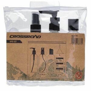Crossroad HYGI SET Utazó kozmetikai flakon szett, átlátszó, méret kép