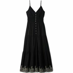 GAP TIERED MAXI Női ruha, fekete, méret kép