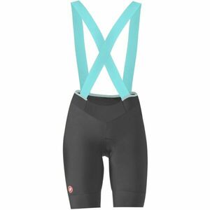Castelli PRIMA 2 DT BIBSHORT Női kerékpáros nadrág, sötétszürke, méret kép