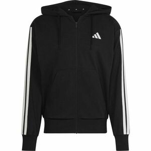 adidas ESSENTIALS 3-STRIPES FRENCH TERRY Férfi pulóver, fekete, méret kép