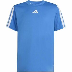 adidas TRAINING ESSENTIALS 3 STRIPES TEE Gyerek póló, kék, méret kép