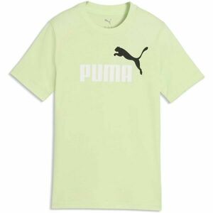 Puma ESSENTIALS 2 COLOR N0.1 LOGO TEE B Fiú póló, világoszöld, méret kép