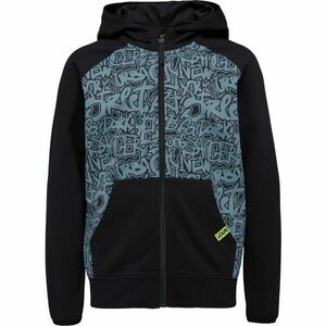 Lewro AMIO Fiú cipzáras pulóver, fekete, méret 152-158 kép