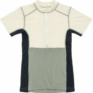 Devold LAUPAREN MERINO 190 ZIP TEE WMN Női technikai póló, szürke, méret kép