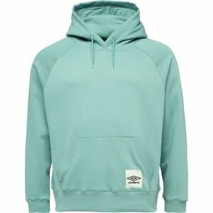Umbro SPORT ESSENTIALS HOODIE RLXD Férfi pulóver, világoszöld, méret kép