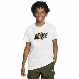 Nike SPORTSWEAR Fiú póló, fehér, méret kép