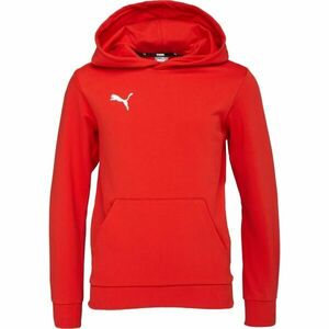 Puma TEAMGOAL CASUALS HOODY JR Gyerek pulóver, piros, méret kép