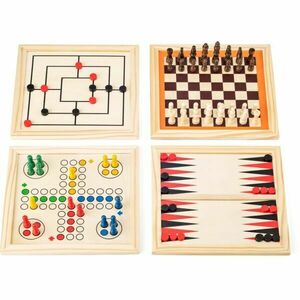 WOODY GAME SET - LARGE Társasjáték szett, mix, méret kép