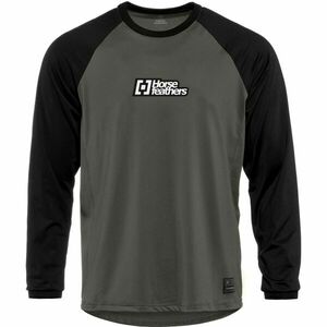 Horsefeathers SPIKE LS Férfi kerékpáros mez, sötétzöld, méret kép