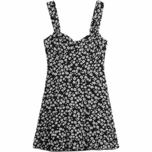 GAP FIT AND FLARE Női ruha, fekete, méret kép