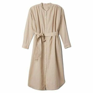 GAP LS LINEN MAXI Női ruha, bézs, méret kép