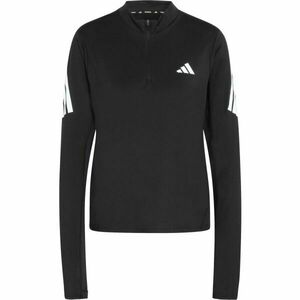 adidas ADI365 ICONIC RUNNING 1/2 ZIP W Női futó pulóver, fekete, méret kép