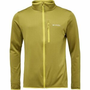 Columbia ESSENTIAL HIKE™ GRID FLEECE FULL ZIP Férfi polár pulóver, sárga, méret kép