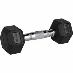 Fitforce FDBB 3KG Hatszögű kézi súlyzó, ezüst, méret kép