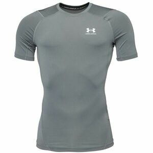 Under Armour HG ARMOUR COMP SS Férfi póló, sötétszürke, méret M kép