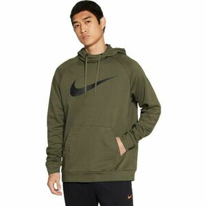 Nike DRY HOODIE PO SWOOSH M Férfi pulóver edzéshez, khaki, méret XXL kép