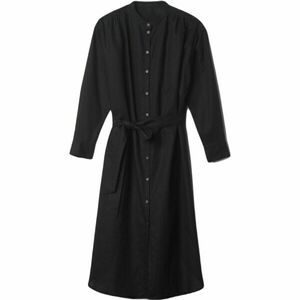 GAP LS LINEN MAXI Női ruha, fekete, méret kép