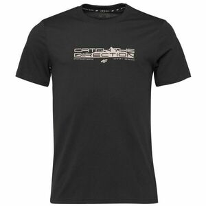 4F TSHIRT MEN Férfi póló, fekete, méret kép