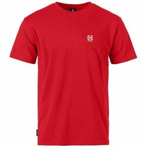 Horsefeathers T-SHIRT VERTICAL MINI LOGO Férfi póló, piros, méret kép