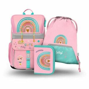 BAAGL 3 SET ZIPPY RAINBOW Iskolai szett, rózsaszín, méret kép