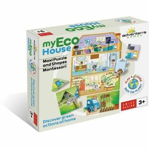 ADVENTERRA GAMES AZ ÉN ÖKOHÁZAM Oktató puzzle, mix, méret kép