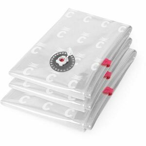 COMPACTOR BAG ASPISPACE 3PCS Vákuumzsák ruhák és paplanok tárolására, átlátszó, méret kép