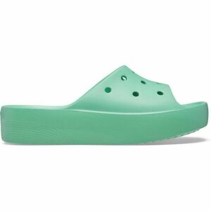 Crocs CLASSIC PLATFORM SLIDE Női papucs, világoszöld, méret 37/38 kép