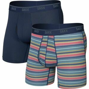 SAXX QUEST QUICK-DRY MESH BOXER BRIEF FLY 2PK Férfi gyorsan száradó boxeralsó, sötétkék, méret kép