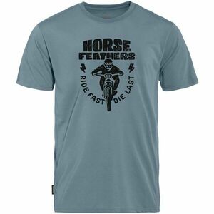 Horsefeathers FULL SEND Férfi kerékpáros póló, világoskék, méret kép