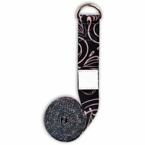 YOGGYS STRETCHING STRAP HAMSA Jógaheveder, fekete, méret kép