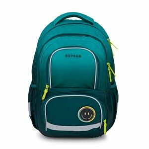 Oxybag NEXT STICKERS Iskolai hátizsák, sötétzöld, méret kép