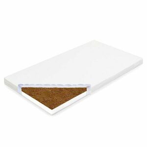 NEW BABY BASIC COCONUT-FOAM 120 x 60 x 5 CM Gyerek matrac, fehér, méret kép