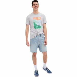 GAP V-STRAIGHT DENIM Férfi rövidnadrág, világoskék, méret kép