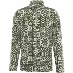 ALPINE PRO EFLIN Férfi fleece pulóver, zöld, méret kép