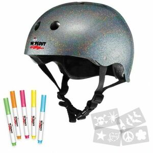 WIPEOUT PINK 5+ let Gyerek kerékpáros sisak, ezüst, méret (49 - 52) kép