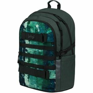 BAAGL SKATE FOREST Iskolai hátizsák, sötétzöld, méret kép