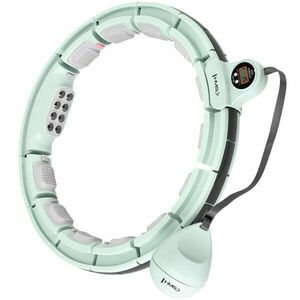 HMS HHM13 Masszázs hula hoop súllyal, mágnesekkel és számlálóval, világoszöld, méret kép