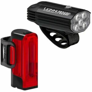 Lezyne FUSION DRIVE PRO 600+ / STRIP DRIVE 300+ PAIR Kerékpár lámpa szett, fekete, méret kép
