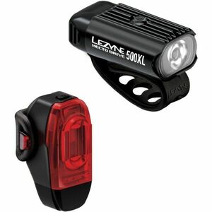 Lezyne HECTO DRIVE 500XL / KTV DRIVE+ PAIR Kerékpár lámpa szett, fekete, méret kép