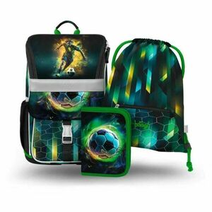 BAAGL 3 SET ZIPPY FOOTBALL Iskolai szett, sötétzöld, méret kép