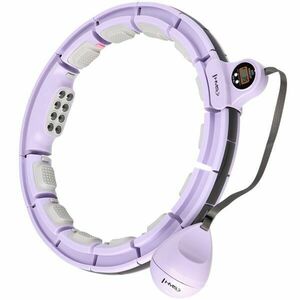 HMS HHM13 Masszázs hula hoop súllyal, mágnesekkel és számlálóval, lila, méret kép
