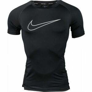 Nike NP DF TIGHT TOP SS M Férfi edzőpóló, fekete, méret XXL kép