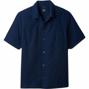 GAP SS LINEN Férfi ing, sötétkék, méret kép