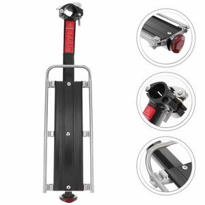 Kerékpár csomagtartó inSPORTline ISL Natakar, gyorskioldó csattal rögzíthető, gumiszalag a teher rögzítéséhez, hátsó fényvisszaverő tartozék kép