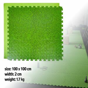 Puzzle tatami szőnyeg inSPORTline Zemalpro 100x100x2 cm, tartós anyag, csökkenti a zajt, könnyen mosható felület kép