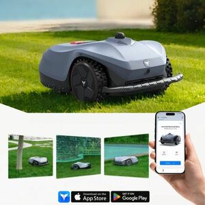 Robotfűnyíró Hookii Neomow X2 LE (1500m²), intelligens akadályfelismerés, tiltott zónák kiválasztása, egyszerű karbantartás, automatikus esőérzékelés kép