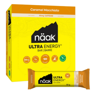 Protein szeletek és kekszek Näak Caramel Macchiato - Ultra Energy™ Caffeine Bars (12 x 50g) - BOX kép