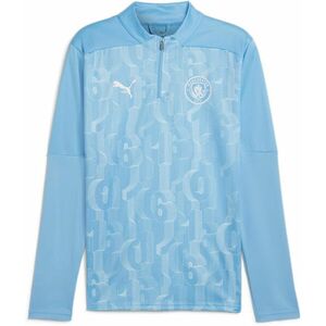 Hosszú ujjú póló Puma Manchester City Pre-match Quarter-Zip Top Men kép
