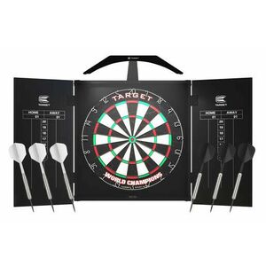 Komplett dart csomag ARC, Target, tábla, kabinet, világítás, 2 szett nyíl kép