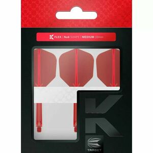 DARTS TOLL ÉS SZÁR EGYBEN TARGET K-FLEX PIROS, NO6 TOLL ÉS HOSSZÚ SZÁR kép
